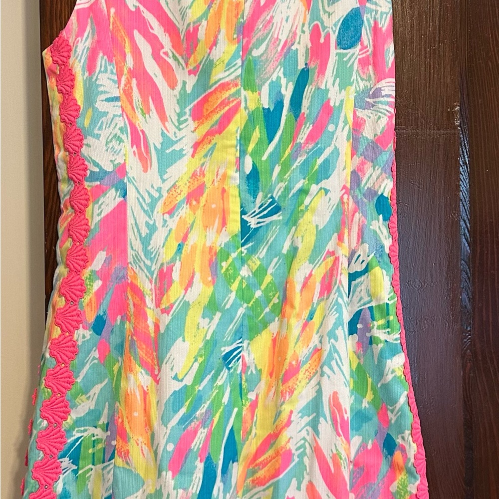 Lilly Pulitzer Pink and Blue Patterned Dress